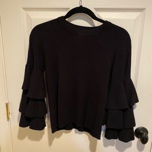 Ruffle Sleeve Sweater